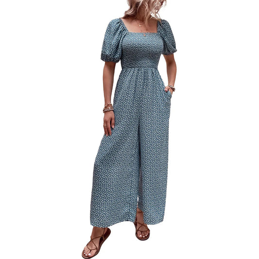 Blaues Boho Jumpsuit - Cara