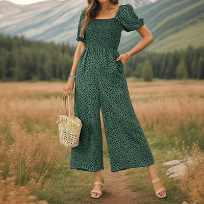 Blaues Boho Jumpsuit - Cara