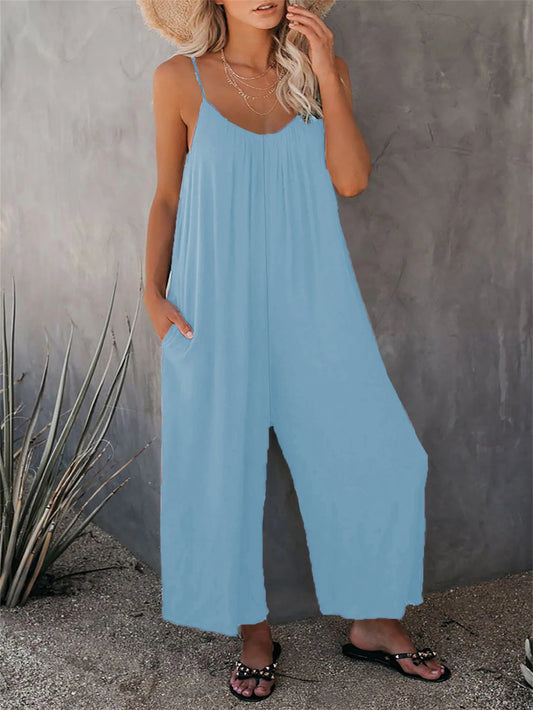 Himmelblauer Relax Jumpsuit - Emma