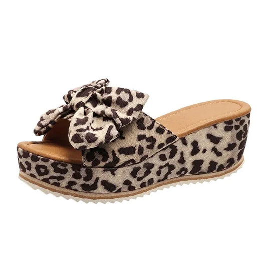 Leopard Print Keilabsatz - Maya