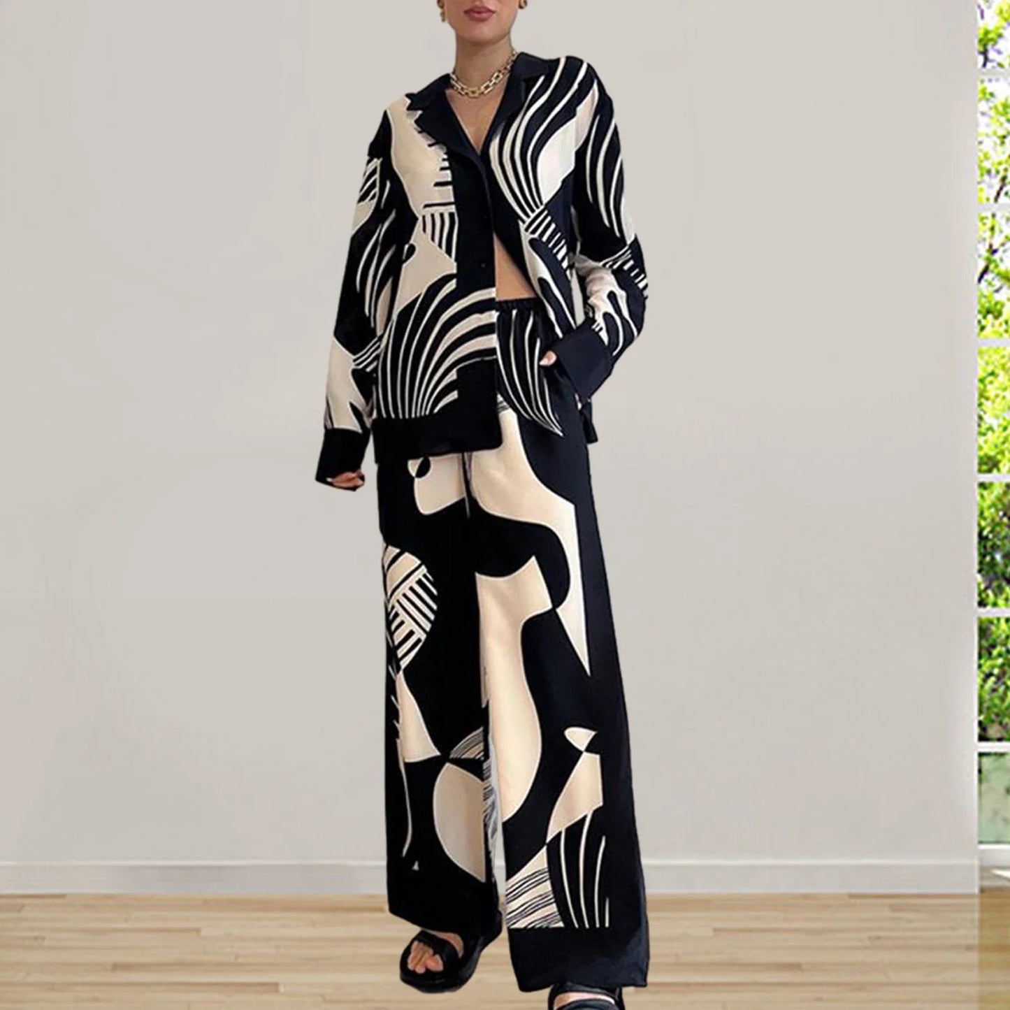 Schwarz-Weißes Muster Set - Nina