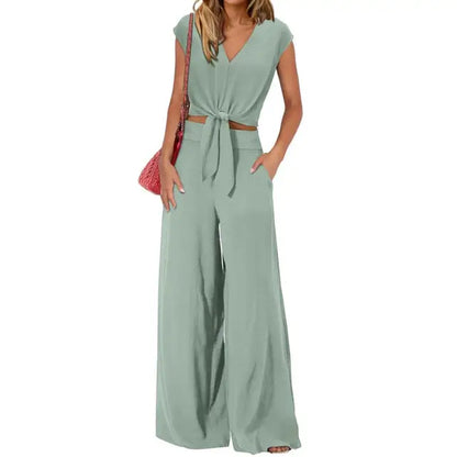 Khaki Eleganz Jumpsuit - Julia