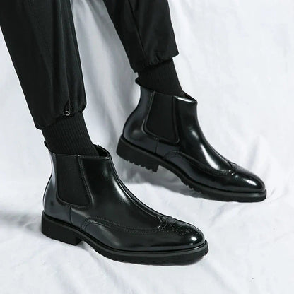 Schwarze Chelsea Boots - Luca