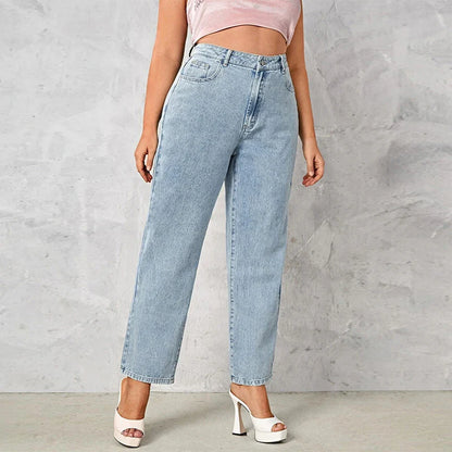 Schwarze High-Waist Jeans - Sophia
