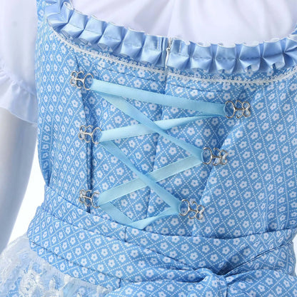 Stormi | dirndl kleid mit rüschenmieder und spitzenschürze für frauen