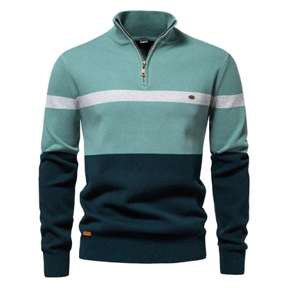 Khakifarbener Pullover für Herren – CozyClassic