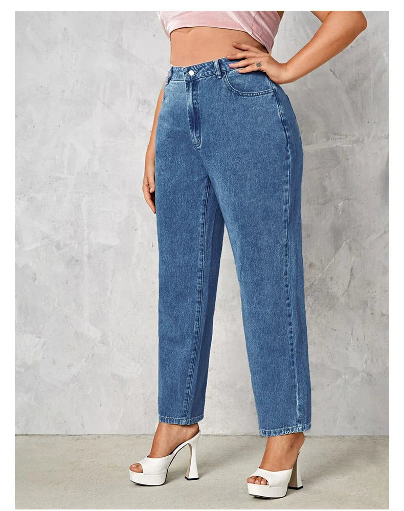 Schwarze High-Waist Jeans - Sophia