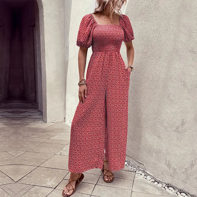 Blaues Boho Jumpsuit - Cara