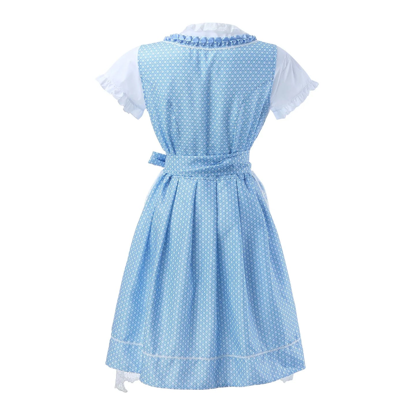 Stormi | dirndl kleid mit rüschenmieder und spitzenschürze für frauen
