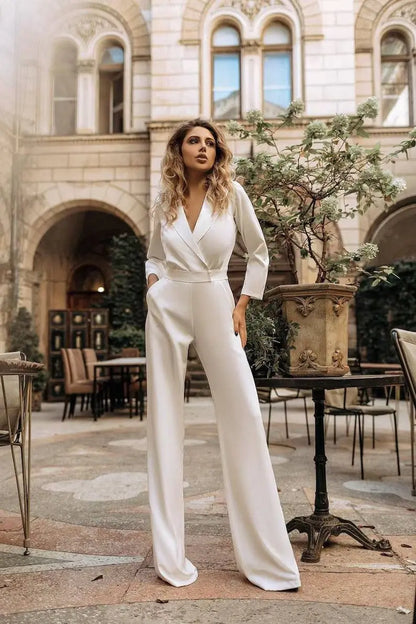 Dunkelgrüner Eleganz Jumpsuit - Isabella