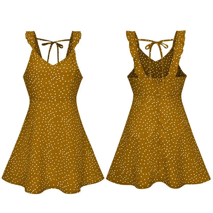 Schwarzes Pünktchen Sommerkleid - Bella