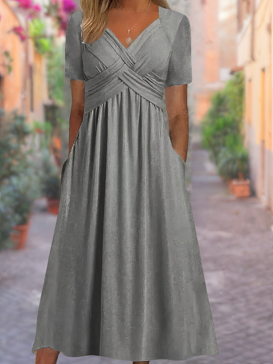 Sommerkleid mit v-ausschnitt - Selby