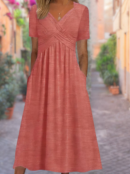 Sommerkleid mit v-ausschnitt - Selby