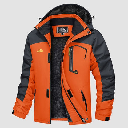 Arctic shield outdoorjacke orange grau - max