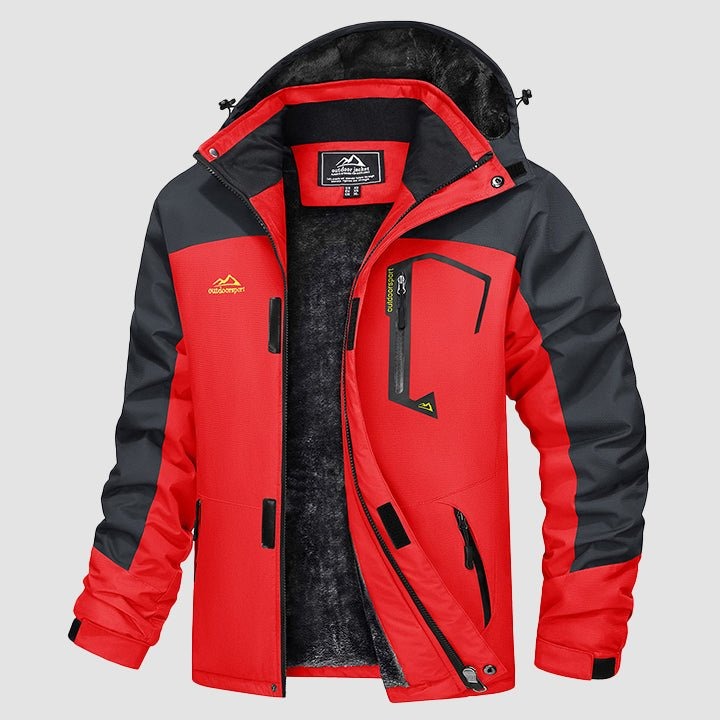 Arctic shield outdoorjacke orange grau - max