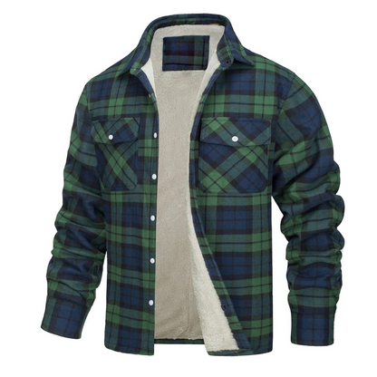 Schwarze Zeitlose Herrenjacke mit Streifen – Leo