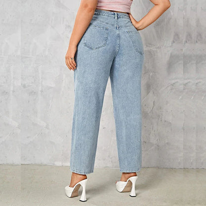 Schwarze High-Waist Jeans - Sophia