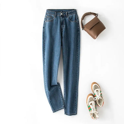 Schwarze High-Waist Jeans - Sophia