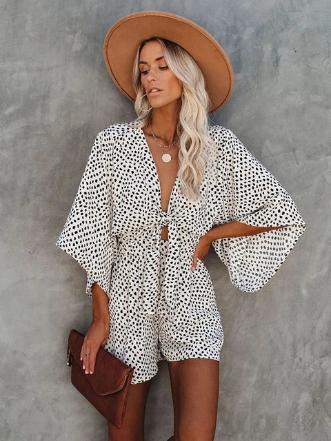 Schwarz-Weißer Animal-Print Kleid - Zoe