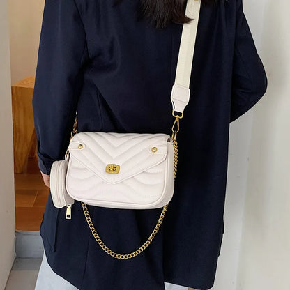 Schwarze Handtasche Goldkette – Maria