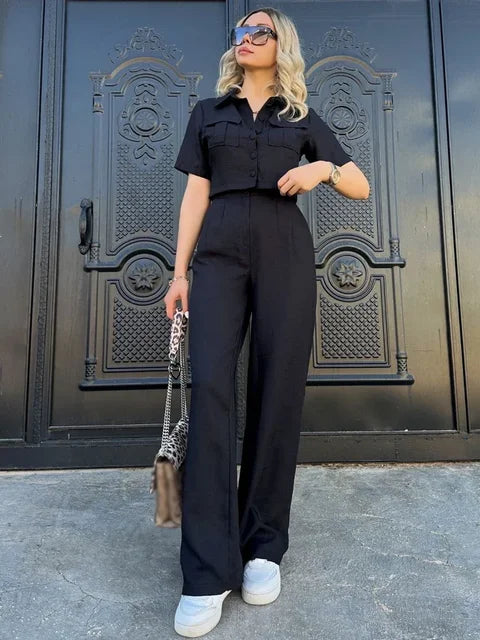 Grüner Eleganter Jumpsuit - Emily