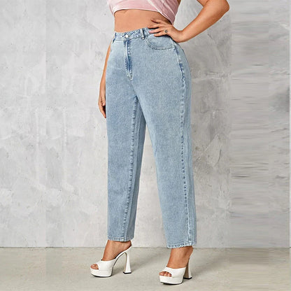 Schwarze High-Waist Jeans - Sophia
