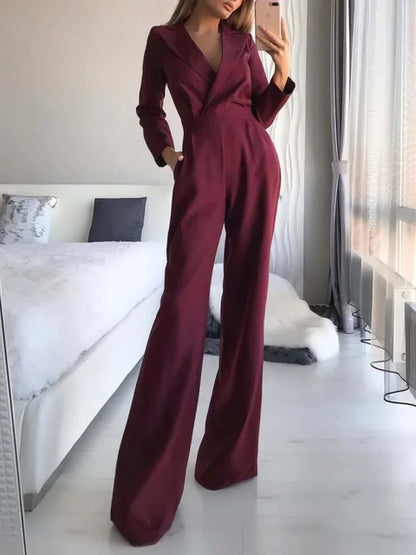 Dunkelgrüner Eleganz Jumpsuit - Isabella