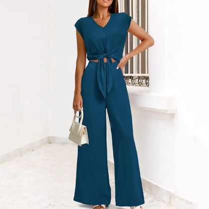 Khaki Eleganz Jumpsuit - Julia