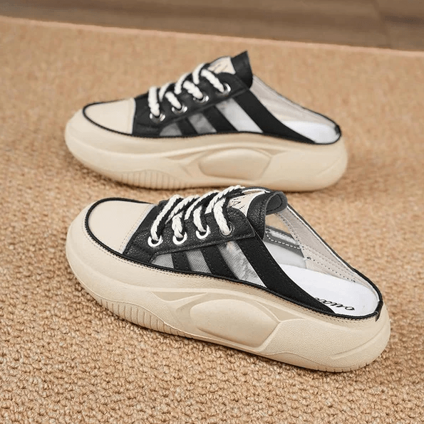 Lena – Rote Leichte Orthopädische Slippers