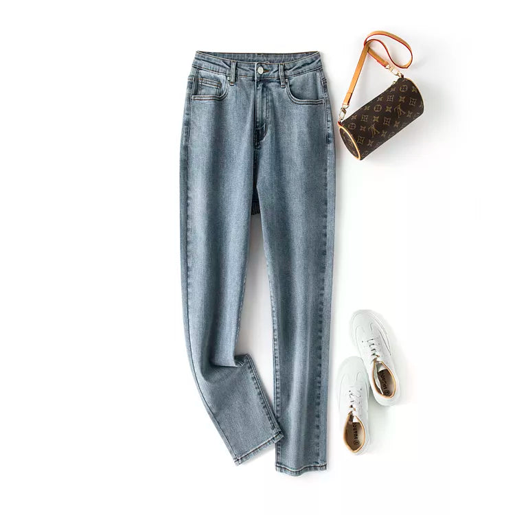 Schwarze High-Waist Jeans - Sophia