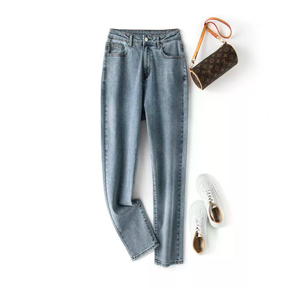 Schwarze High-Waist Jeans - Sophia