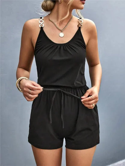 Burgunder Sommer-Playsuit - Laura