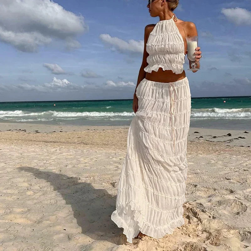Damen Anzug Schwarz Größe M Polyester Rückenfrei Boho Design-2
