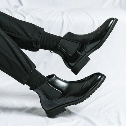 Schwarze Chelsea Boots - Luca