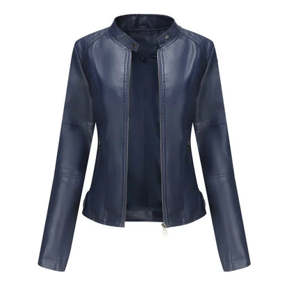 Martha – stilvolle, schmal geschnittene lederjacke für damen