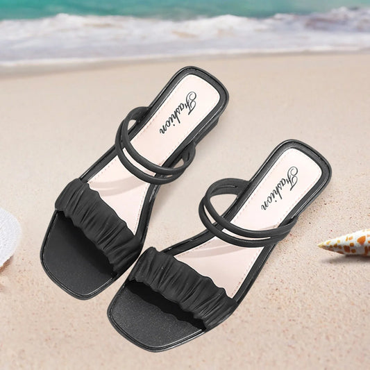 Schwarze Raffinierte Riemchensandalen - Mia