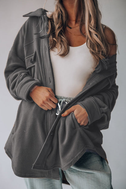 Einreihige Shacket mit Taschen