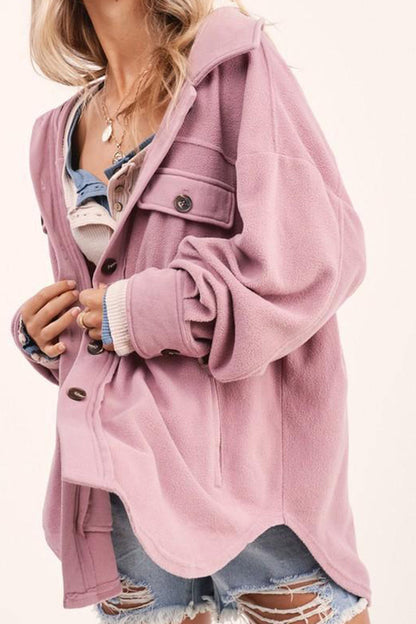 Einreihige Shacket mit Taschen