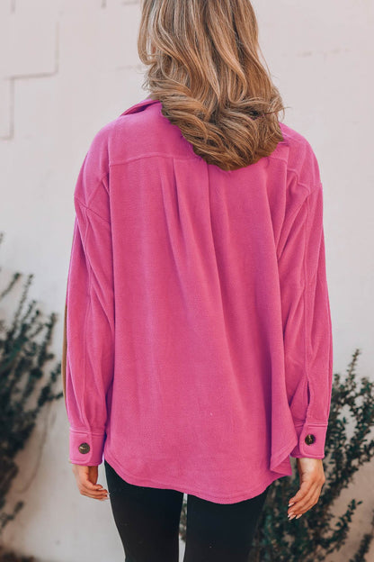 Einreihige Shacket mit Taschen