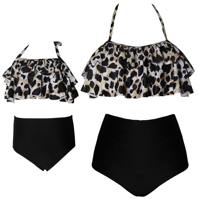 Lena - Schwarzes High-Waist Bikini-Set
