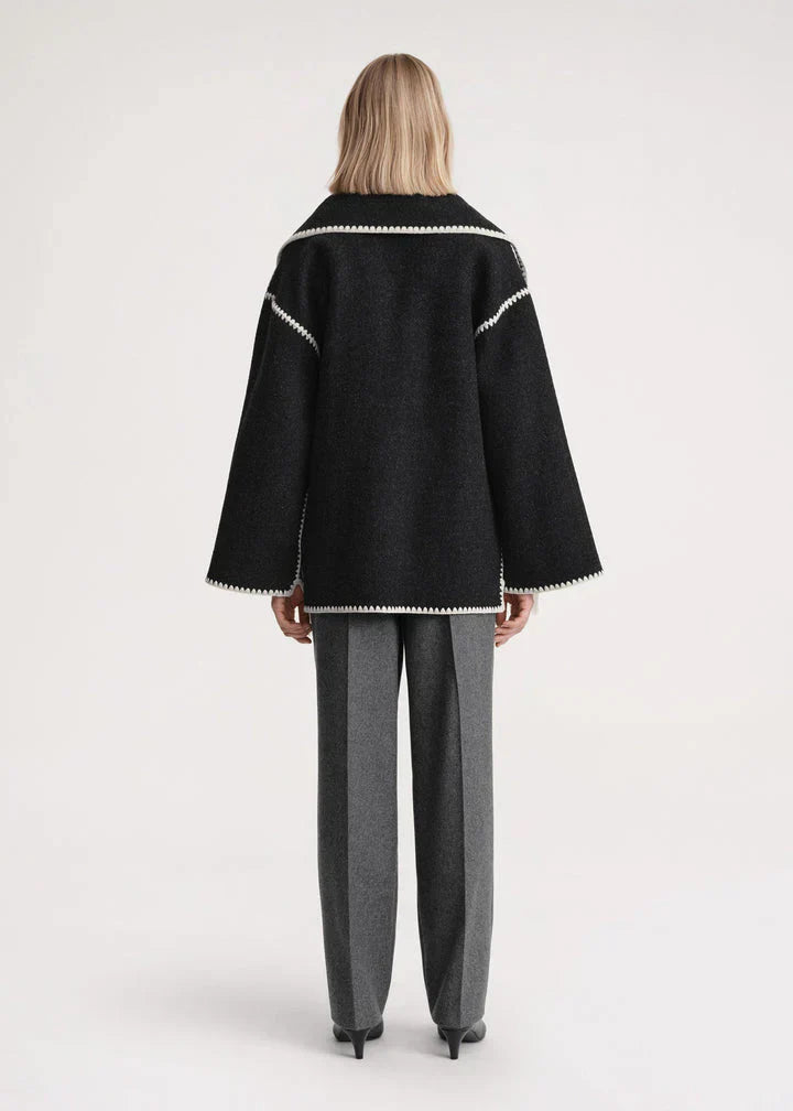 Keyra - luxe jacke mit schal