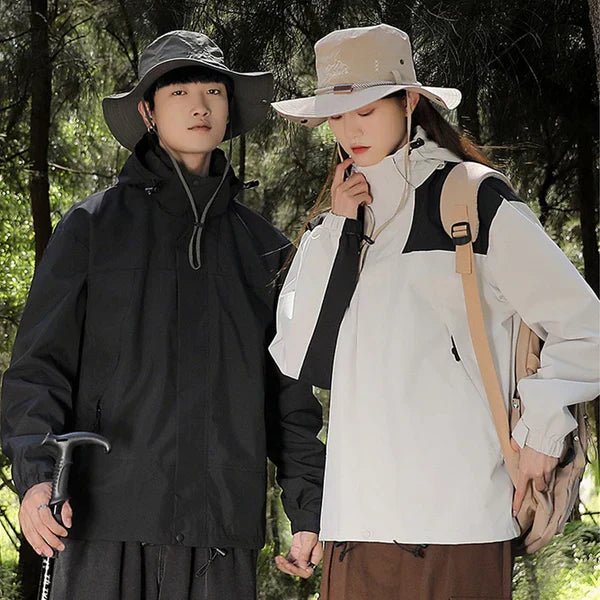 Unisex-wintermantel mit kapuze und fleece – unisex