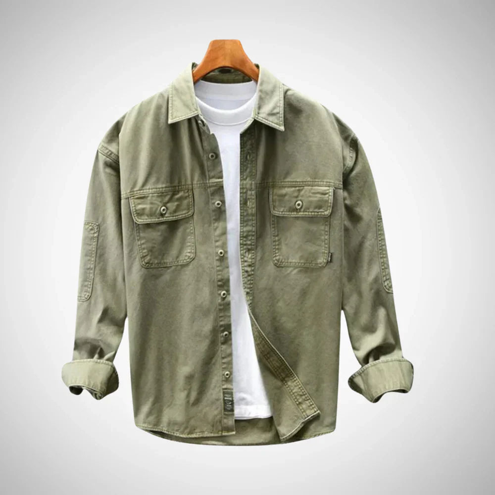 Junnie baumwoll-langarmhemd für herren