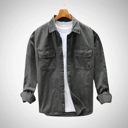 Junnie baumwoll-langarmhemd für herren