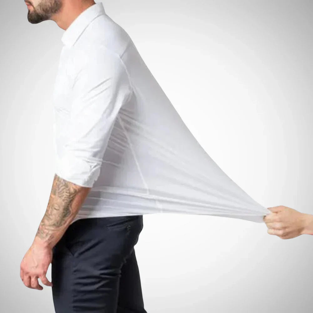 Elias langarmhemd, lässig – herren