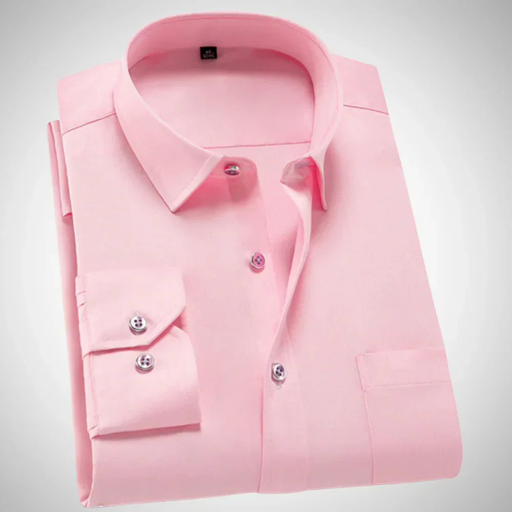 Elias langarmhemd, lässig – herren