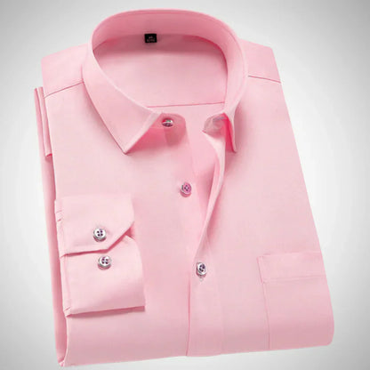 Elias langarmhemd, lässig – herren