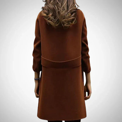 Eleganter zweireihiger mantel – damen