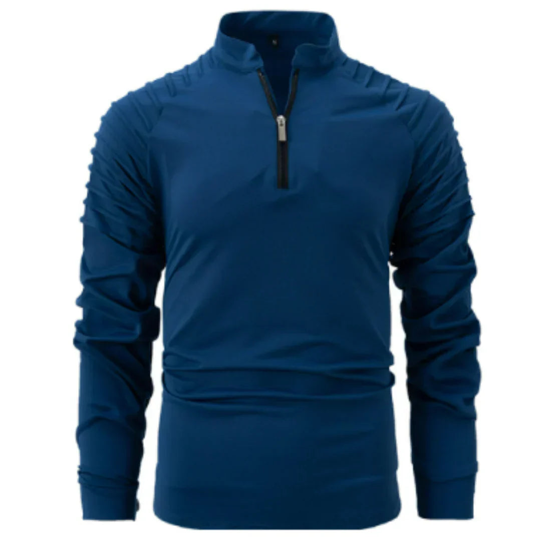 Herren langarm-half-zip pullover winter – komfortabler strick für kalte tage