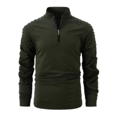 Herren langarm-half-zip pullover winter – komfortabler strick für kalte tage